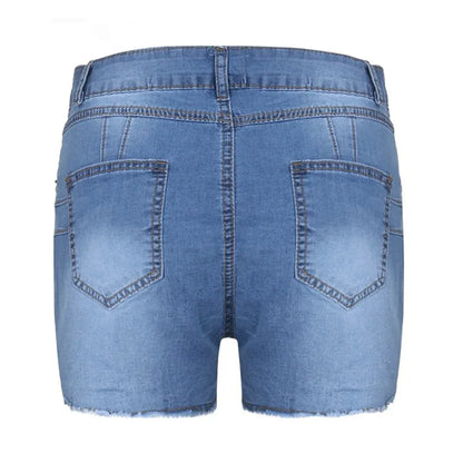 Sexy Hot Slim Denim Shorts Women Fashion Trendy All-match Solid Color Tight High Waist Short Jeans Lady Commuting Cowboy Outfits
