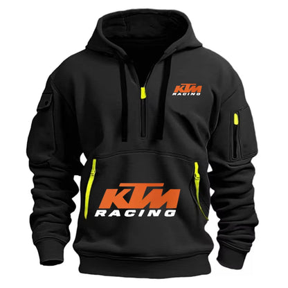 Outdoor Sports Enthusiast Zipper Hoodie 2026 New Men's and Women's Fashion Half-Zip Pocket Spring and Autumn Hoodie