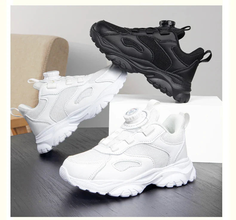 Kids Shoes Boy Casual Sneakers Platform Comfortable Black White Child School Sports Tenis Boy Shoes Children's Basketball Shoes