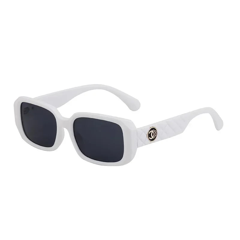 New Luxury Designer UV400 Sun Glasses for Women Men Trendy Rectangle Sunglasses Ladies Retro Fashion Cool Gafas De Sol Sunglass