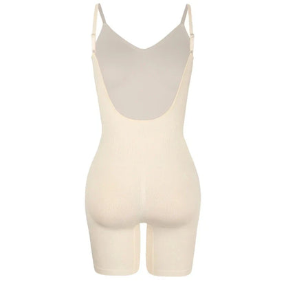 Low Back New Bodysuit Shapewear Women Mesh Butt Lifter Smooth Body Shaper Backless Slimming Contour Flat Belly Corset