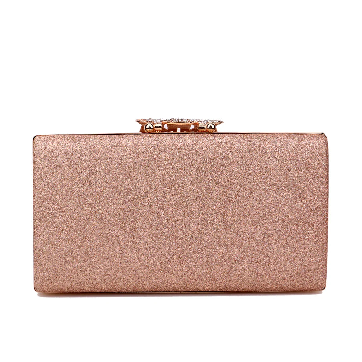 Sequined Fashion Women Evening Bags Crown Metal Chain Shoulder Day Clutch With Rhinestones Wedding Party Handbags
