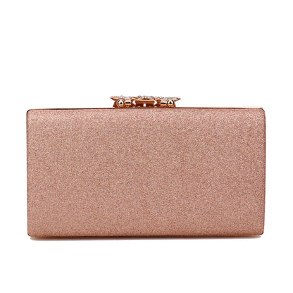 Sequined Fashion Women Evening Bags Crown Metal Chain Shoulder Day Clutch With Rhinestones Wedding Party Handbags