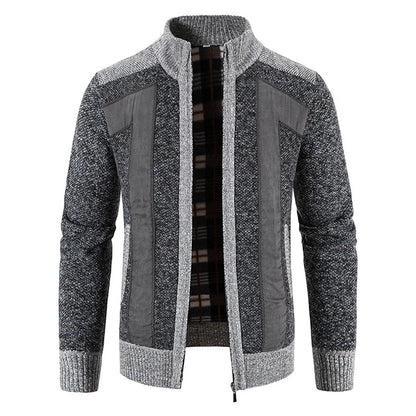 Autumn Spring Sweater Men's Cardigan Zip Up Turtleneck Jacket Y2K Sweatshirt Winter Hombre Cold Coat Knitted Jumper Sweatercoat