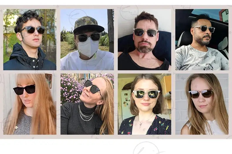 Brand Polarized Sunglasses Men Women Fashion Square Shades Leopard Frame Ladies Travel UV400 Goggles Driving Sun Glasses