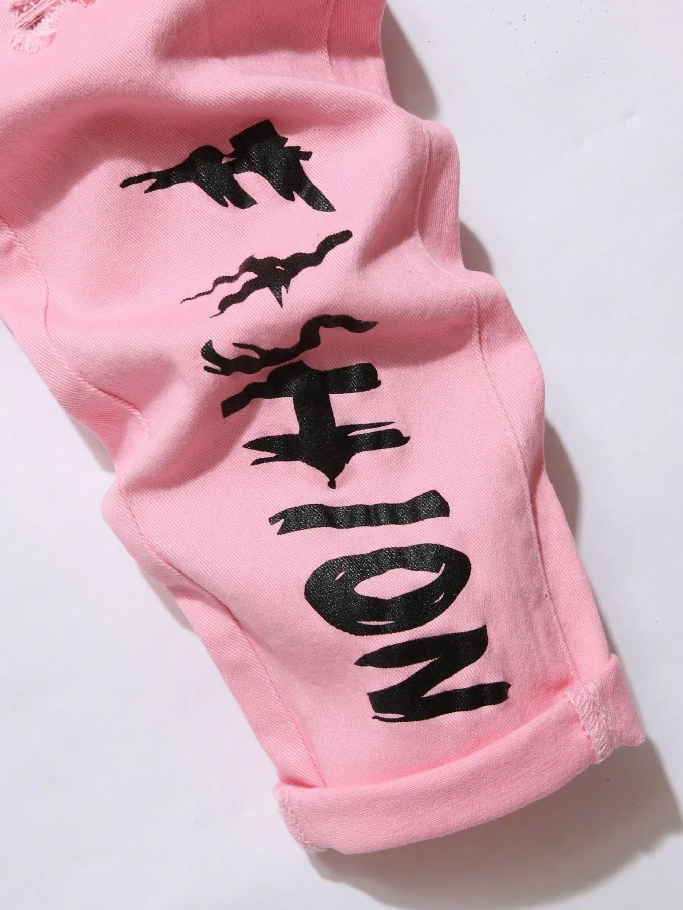 Men's Stretchy Ripped Denim Jeans Slim Fit Straight Trousers Elastic Waist Patchwork Holes Tearing Streetwear Casual Pants
