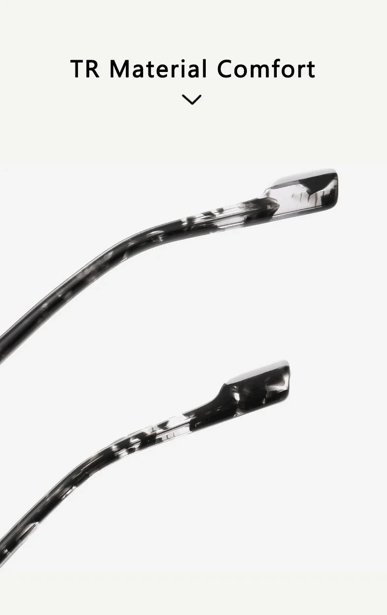 New Fashionable Geometric Square Frame Minimalist Design Men's Anti-Blue Light Glasses Customizable Prescription LS218