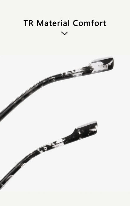 New Fashionable Geometric Square Frame Minimalist Design Men's Anti-Blue Light Glasses Customizable Prescription LS218