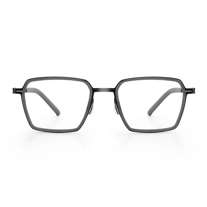 Simple Geometric Polygon Fashion Pure Titanium Vintage Design Blue Light Protection Glasses Customizable Prescription 2715