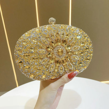 Luxurious Diamond-Encrusted Rhinestone Crossbody Small Handbag Versatile Elegant Women's Fashion Accessory