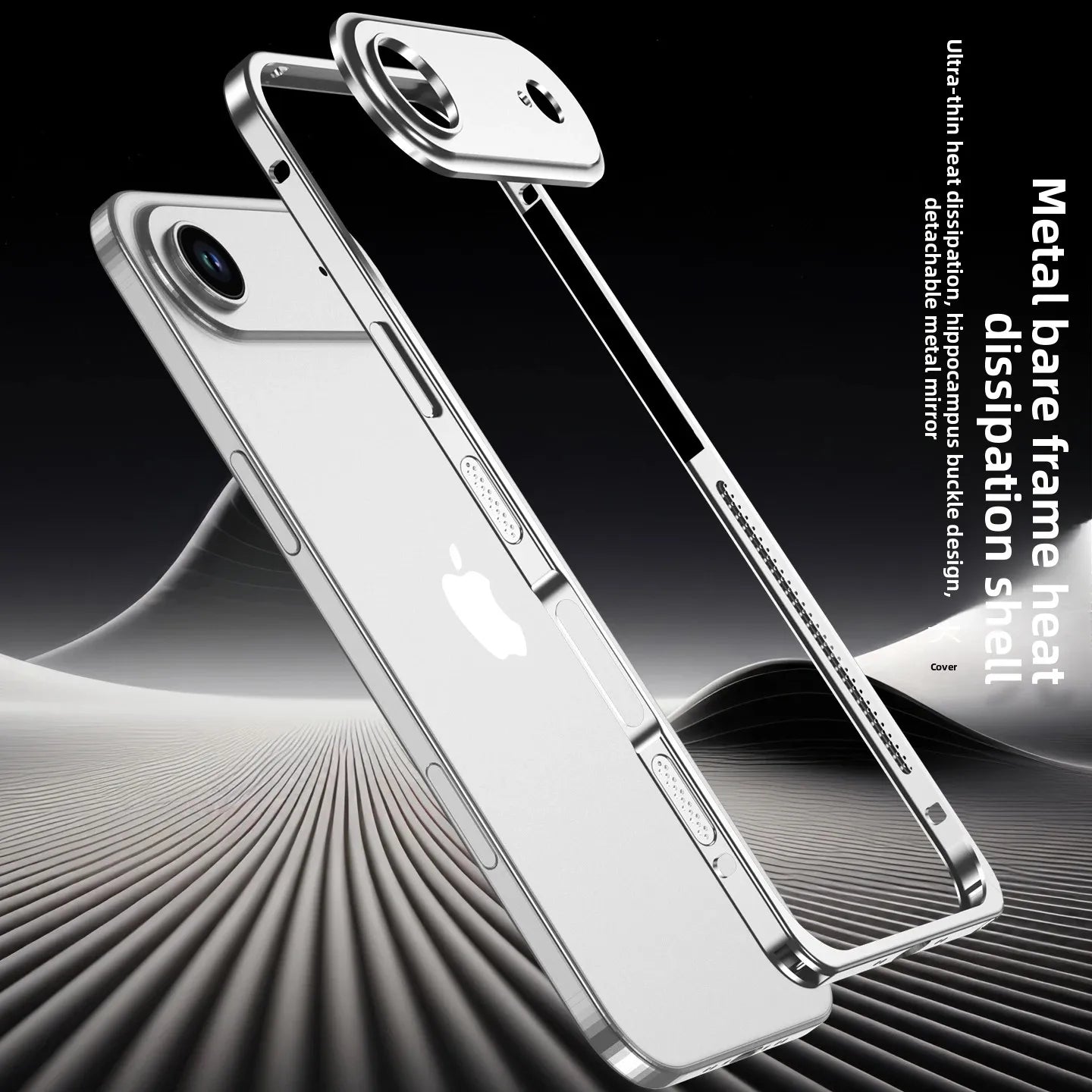Luxury Original Colour Rugged Aluminum Alloy Slim Frame Case For IPhone 17 Pro Max 17 Air 17Pro Heat Dissipation Anti-Drop Cover