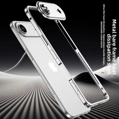Luxury Original Colour Rugged Aluminum Alloy Slim Frame Case For IPhone 17 Pro Max 17 Air 17Pro Heat Dissipation Anti-Drop Cover