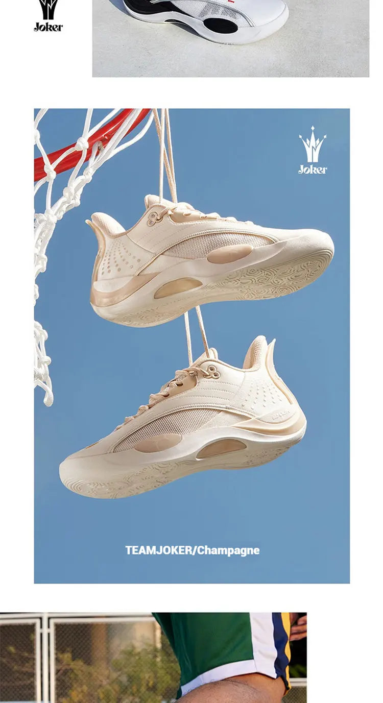 Team Joker Men Basketball Shoes Combat Rebound Anti-slip Wear-resistant CQT-QU!K Stable High-top Sneakers 572511105
