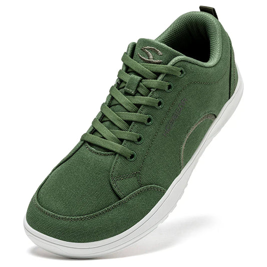 Unisex Canvas Barefoot Shoes Zero Drop Minimalist Sneakes Wide Width Outdoor Trail Running Shoes