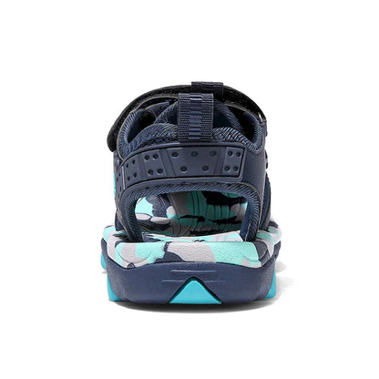 Summer Boys Sandals Casual Children Kids Rubber School Breathable Anti-Slip Beach Shoes Outdoor Anti-Bump Closed Toe Sandails
