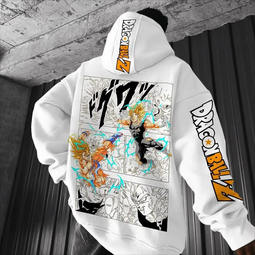 Dragon Ball Comics Co Branded Printed Hoodie 2025 Men's and Women's Autumn_Winter New Loose Casual Japanese Harajuku Sweater Top