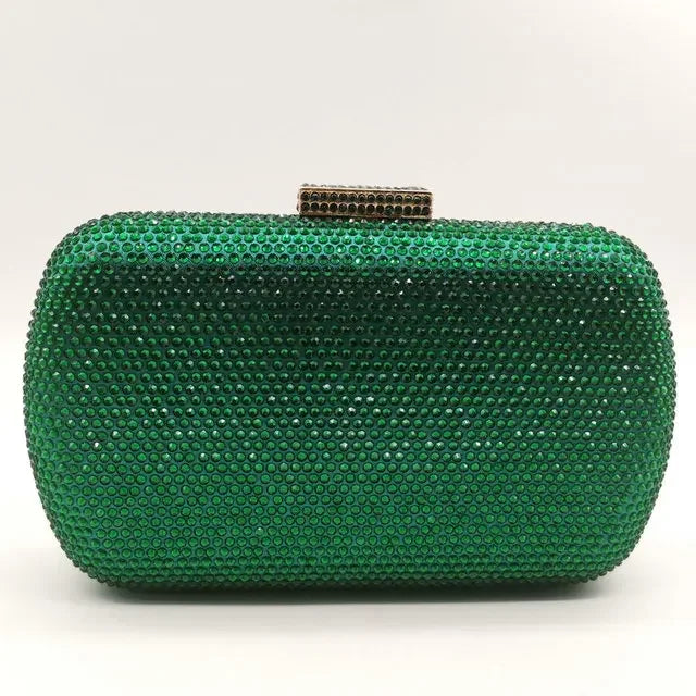 Burgundy Crystal Evening Bags and Clutches for Women Formal Party Rhinestone Handbags Wedding Clutch Purse