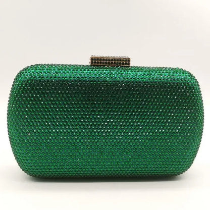 Burgundy Crystal Evening Bags and Clutches for Women Formal Party Rhinestone Handbags Wedding Clutch Purse