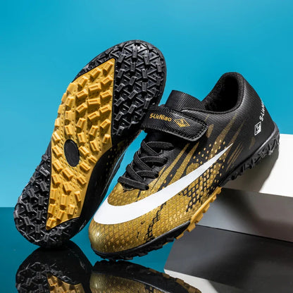 New Kids Professional Football Boots Training Shoes Soccer Shoes Turf Match Grass Ultralight Cleats Boys Non-Slip Drop Shipping
