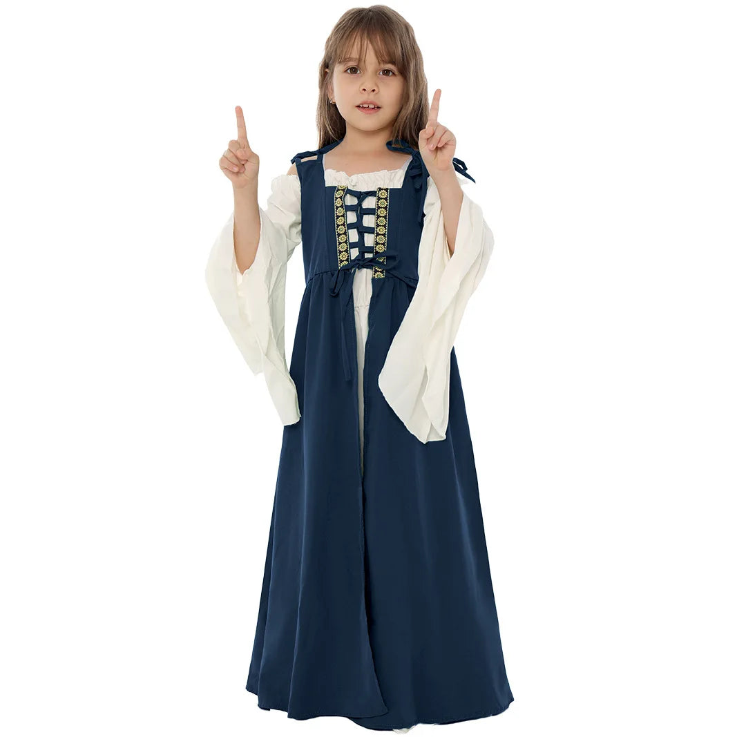 Medieval Renaissance Drama Dance Costume Halloween Girdle Cos Dress Halloween Costumes for Women Dress Love Live Cosplay