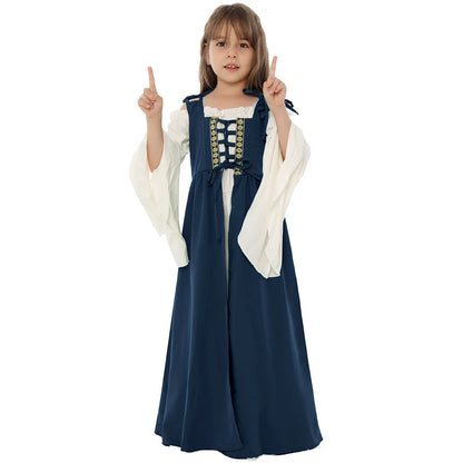 Medieval Renaissance Drama Dance Costume Halloween Girdle Cos Dress Halloween Costumes for Women Dress Love Live Cosplay