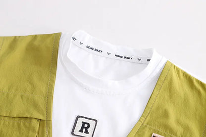 New Summer Baby Clothes Suit Children Boys Girls Gentleman T Shirt Shorts 2Pcs/Set Toddler Casual Clothing Infant Kids Tracksuit