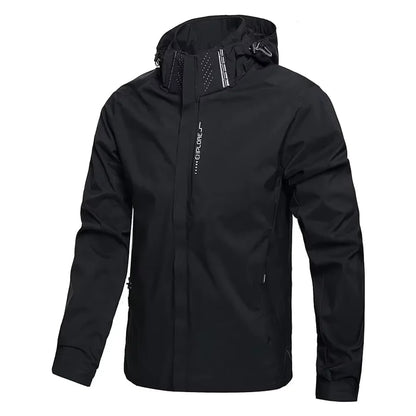 Chubasquero impermeable para exteriores para hombre, abrigo ligero para ciclismo con capucha, ropa de calle, chaqueta a prueba d