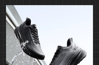 Rainblock Men Running Shoes Water Repellent Anti-Slip Grippy Cushioning Airy Male Sneakers 672532231