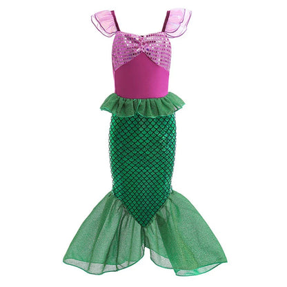 Girls Elsa Anna Dress Children Princess Carnival Dress Kids Jasmine Rapunzel Pageant Flower Disguise Birthday Cosplay Costume