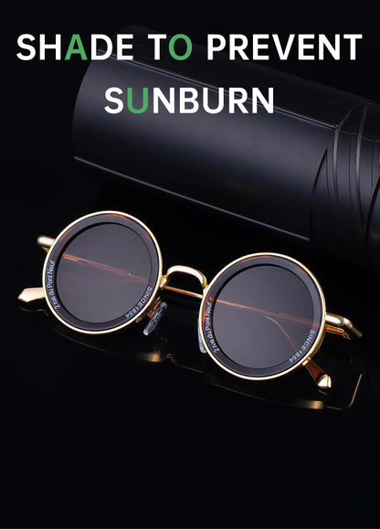 Round Steampunk Sunglass Men Vintage Punk Sunglasses Women Trendy Retro Fashion Glasses Gafas De Sol Hombre Lunette Soleil Femme