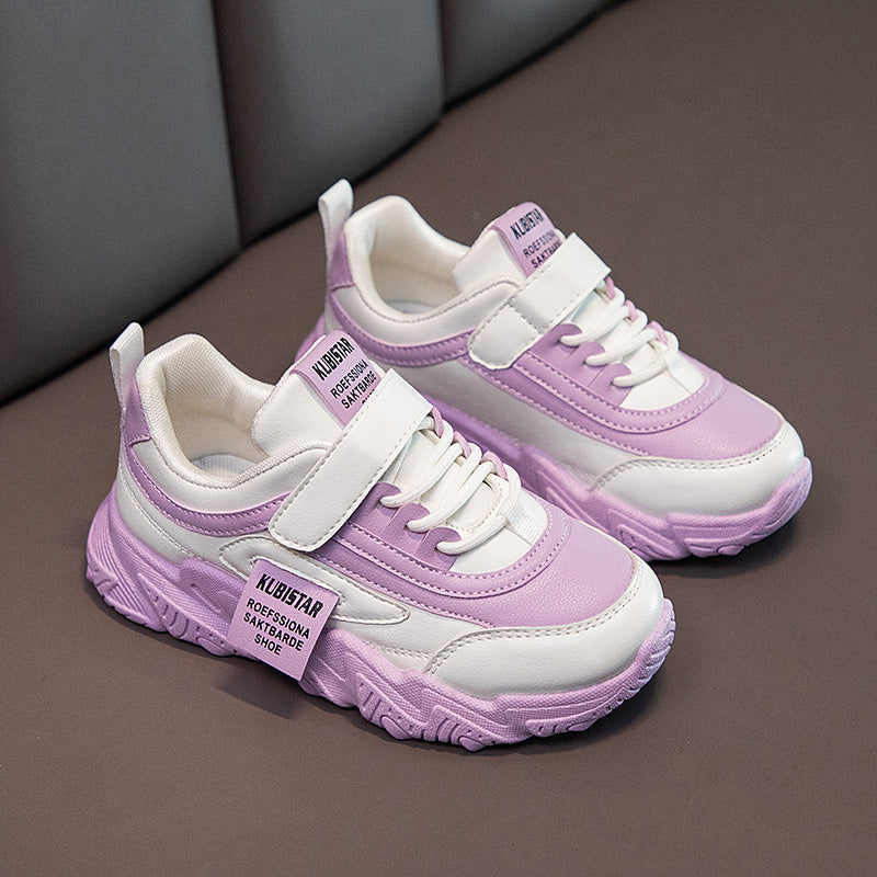 Kids Sports Shoes for Girls Boys Children Running Sneakers PU Soft School Casual Shoes Classic Fashion Anti-skid Spring Autumn