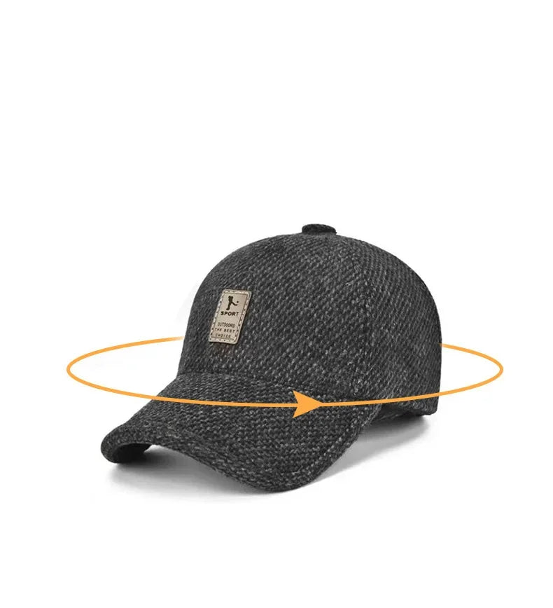 Cotton Hat Men's Hat Autumn And Winter Middle-Aged Dad Cloth Hat Single Old Man Windshield Baseball Hat Sun Hat