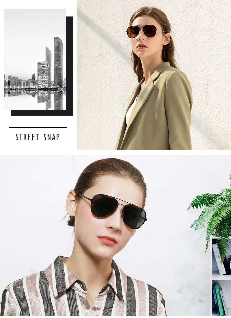UV400 Protection Urltra-Light Sunglasses for Women Male Classic Sports Driving Polarized Pilot Sun Glasses