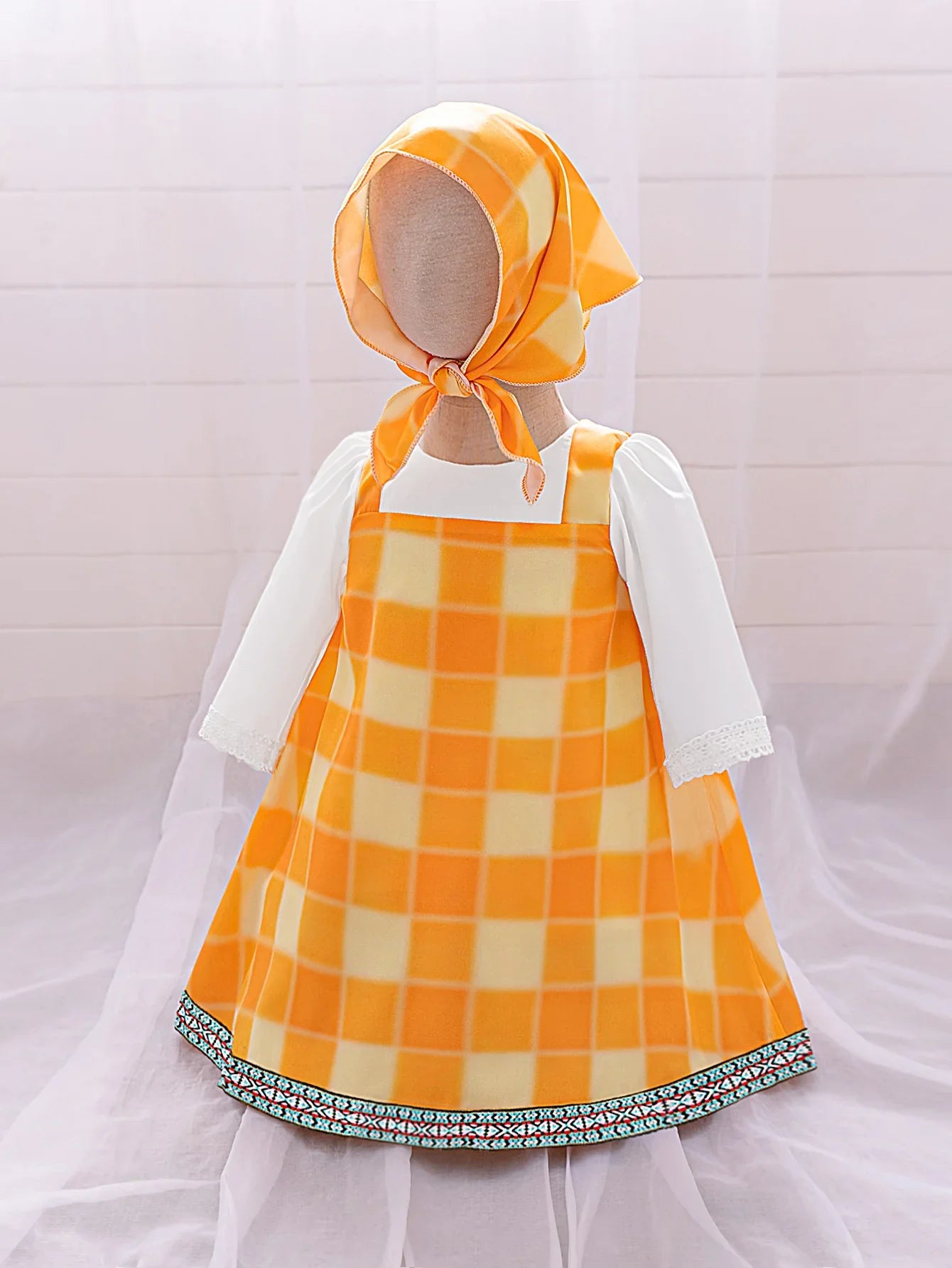 Lolita Plaid Cute Bears Baby Girls Dress Toddler 1st Birthday Party Princess Dress for Baby Maid Wedding Bridesmaid Kids Clothes