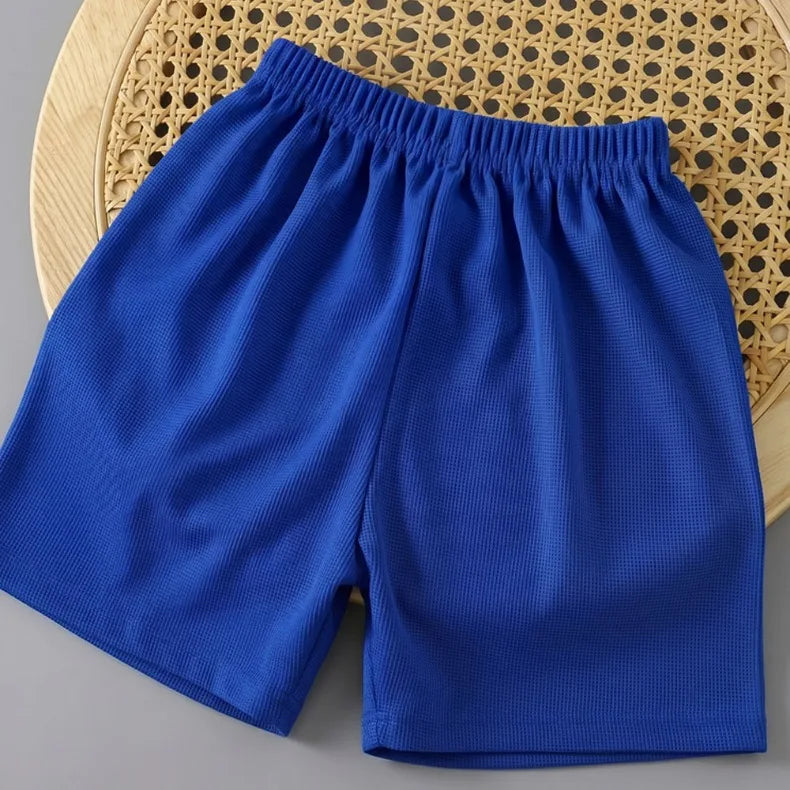 Summer Kids Clothes Sets Boys Sport Vest Shorts Two Piece Suit Girls Fashion Outfits Children's Breathable Sleeveless Tops Set
