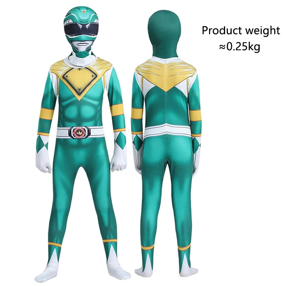 Adult Kids Superhero Power Samurai Sentai Shinkenger Rangers Costume Cosplay Adult Jumpsuit Dress Halloween Party Zentai Suits