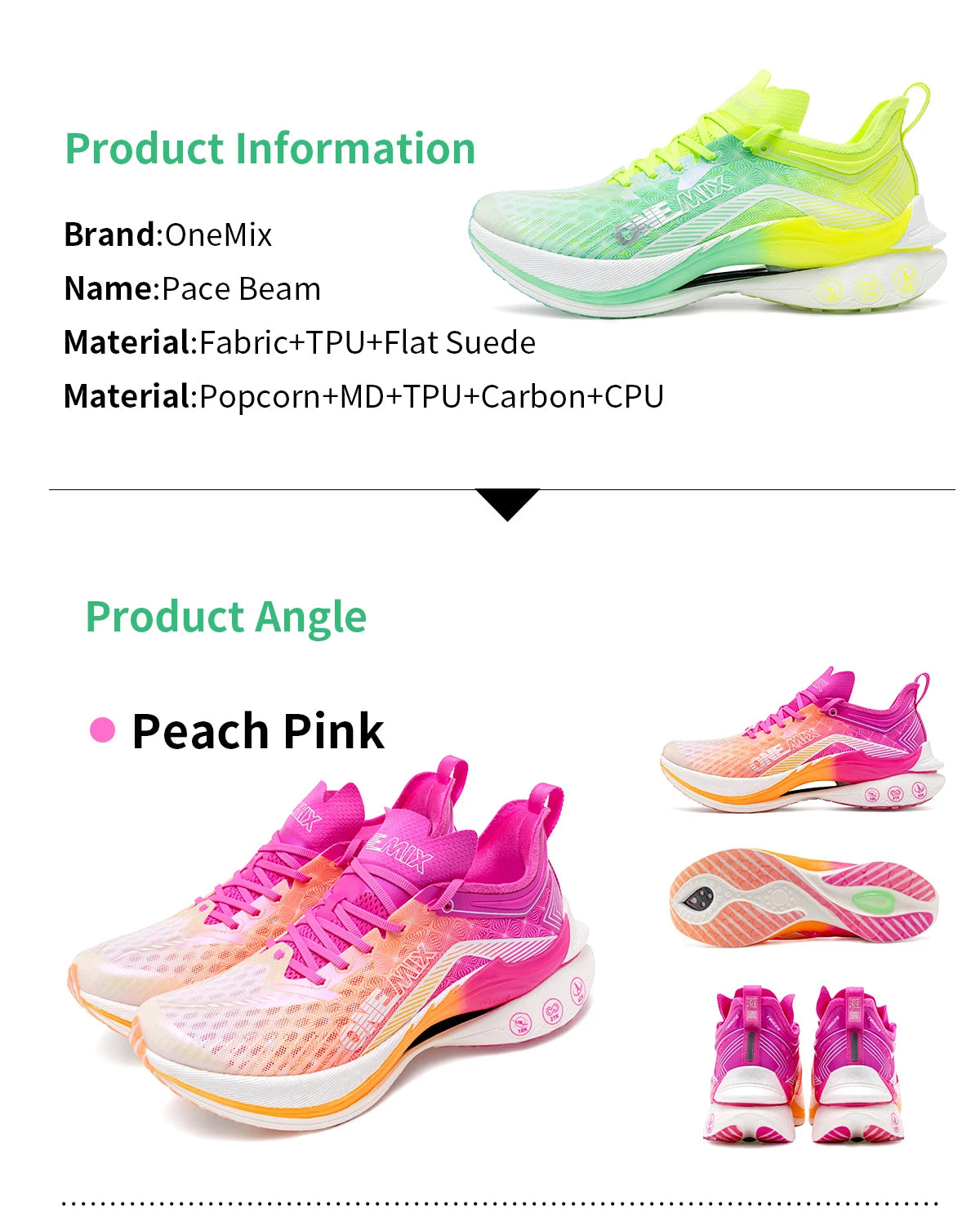 2026 Professional Marathon Running Shoes for Men Anti-slip Ultra-light Rebound Athletic Carbon Plate Sport Shoes Sneakers