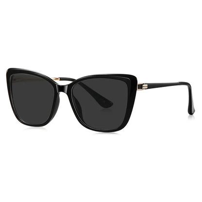 Ladies' Big Frame Brand Design Anti UV Myopia Sunglasses with Diopter 0 -0.5 -1.25 -1.5 -2.0 -2.25 -2.5 -2.75 -3.0 -3.5 ~ -6.0