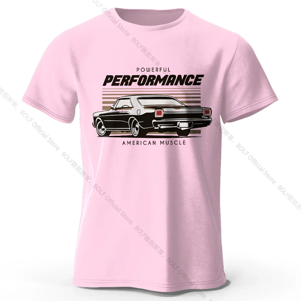 Custom Car Club Patch Printed Unisex Men Women T-Shirt Tees Tops 100% Cotton Embossed Logo Graphic Gearhead Outfit