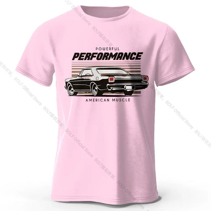 Custom Car Club Patch Printed Unisex Men Women T-Shirt Tees Tops 100% Cotton Embossed Logo Graphic Gearhead Outfit