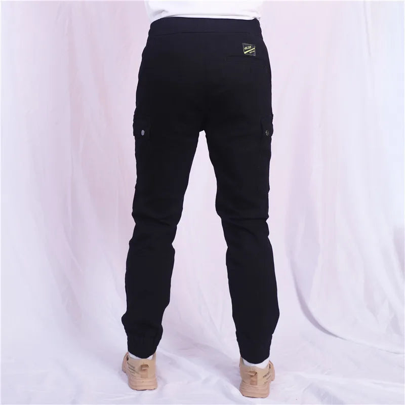 Motorcycle Riding Jeans Pants Elastic waist and ankle tied casual pants Soft And Casual Inset Gear Layer On Hips And Knees