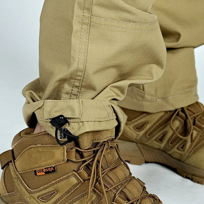 Men Tactical Casual Pants Multi-pocket Waterproof Tactical Cargo Trousers Wear-resistant Outdoor Hiking Workwear Trouser Male