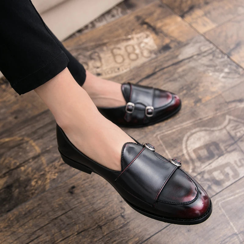 men shoes casual plus size leather luxury brand adult fashion designer social driving dress moccasins men loafers Zapatos Hombre