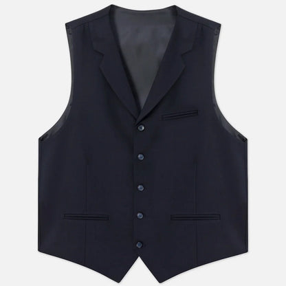 Men Vest Beige With Lapel Solid Single Button Waistcoat For Wedding Birthday Banquet Party Business Daily Casual Men Suit Vest