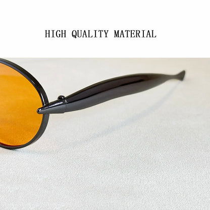 Oval Sunglasses Women Trendy 2025 Luxury Vintage Sunglass Fashion Glasses Dropshipping Lentes De Sol Mujer Lunette Soleil Femme