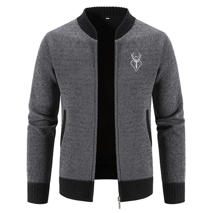 Autumn Winter New Knit Sweater Jackets Men's Korean Baseball Jumper Cold Blouse Streetwear Y2K Sweatshirts Male Trench Coat