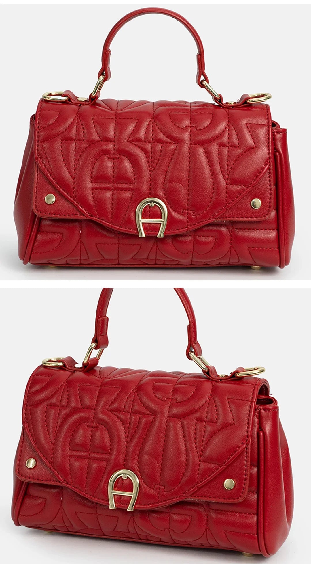 New Retro Women's Bag with Solid Color Letter Printing Exquisite Handbag, High-quality Multifunctional Niche Aesthetic Bag