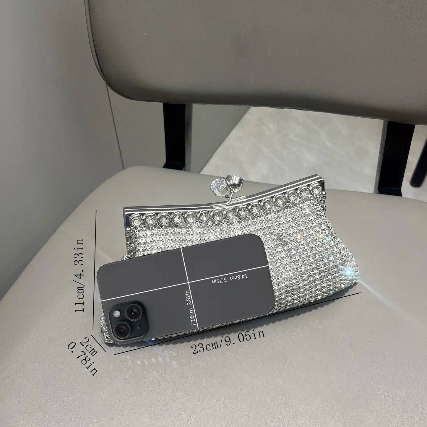 Handle Rhinestones Evening clutch Bag Purses and handbag luxury Designer shiny Crystal Clutch purse bucket bag shoulder bags