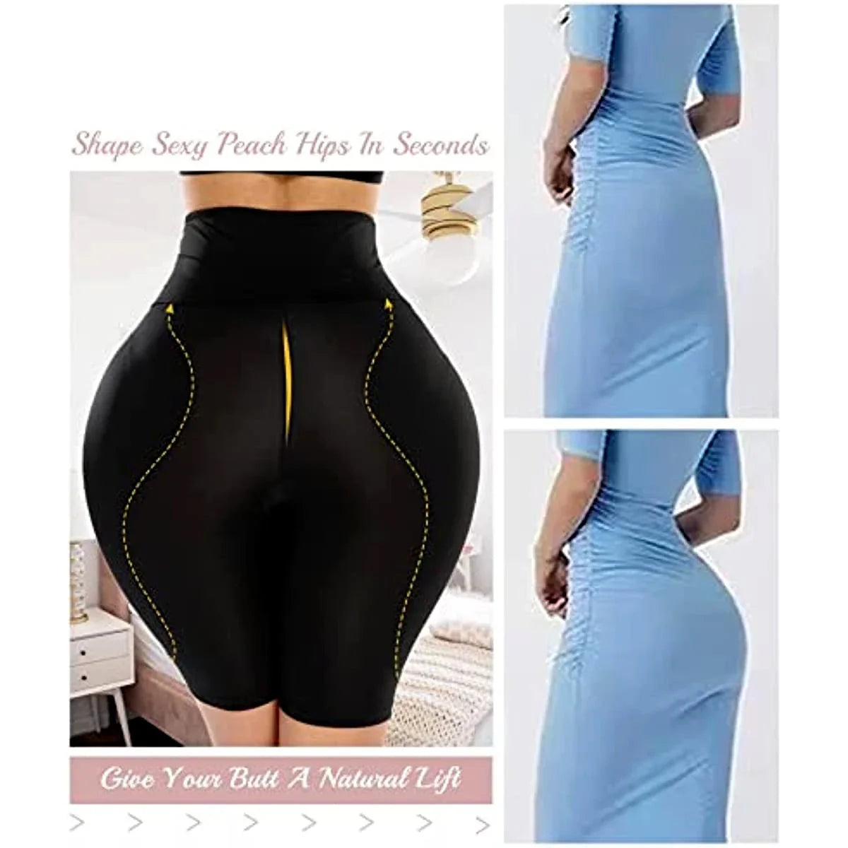 Hip Pads for Women Shapewear Butt Lifter Fake Ass Body Shaper with Butt Pads Hip Enhancer Panties to Make Butt Bigger Underwear