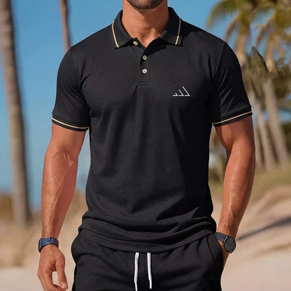 Men's Casual Polo Shirt Summer Streetwear Short Sleeve Business Casual Tops Quick-Drying Breathable Clothing POLO Shirt